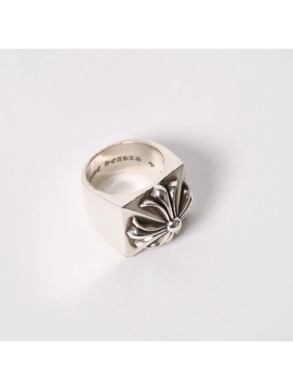 Chrome Hearts CH Plus Pyramid Ring 925 Sterling Silver